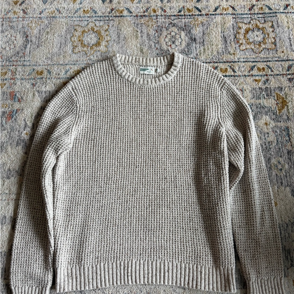Wellen Beige Fisherman Knit Sweater